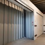 A self storage unit in a storage facility.