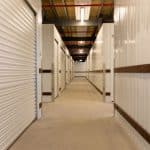 Self storage units in a storage facility.