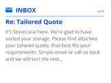 Inbox re tailored quote.