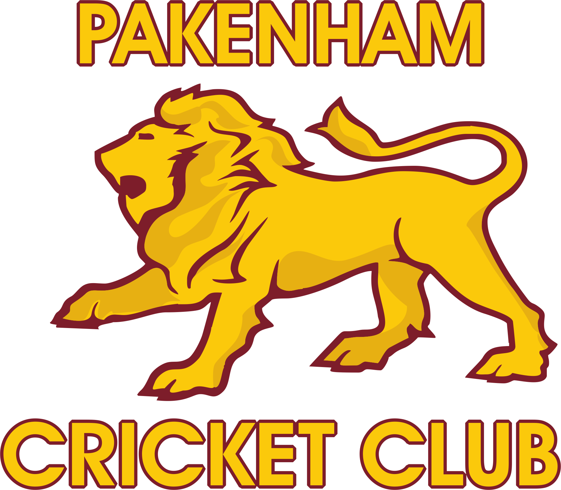 Pakenham cricket club logo.